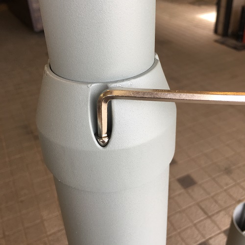 ⑧1段ずつ回して組立て